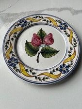 Hand-painted Coninbriga Secisaniti  Pita Plate 8.5