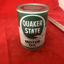 Quaker State Motor Oil Can Full SAE 30 