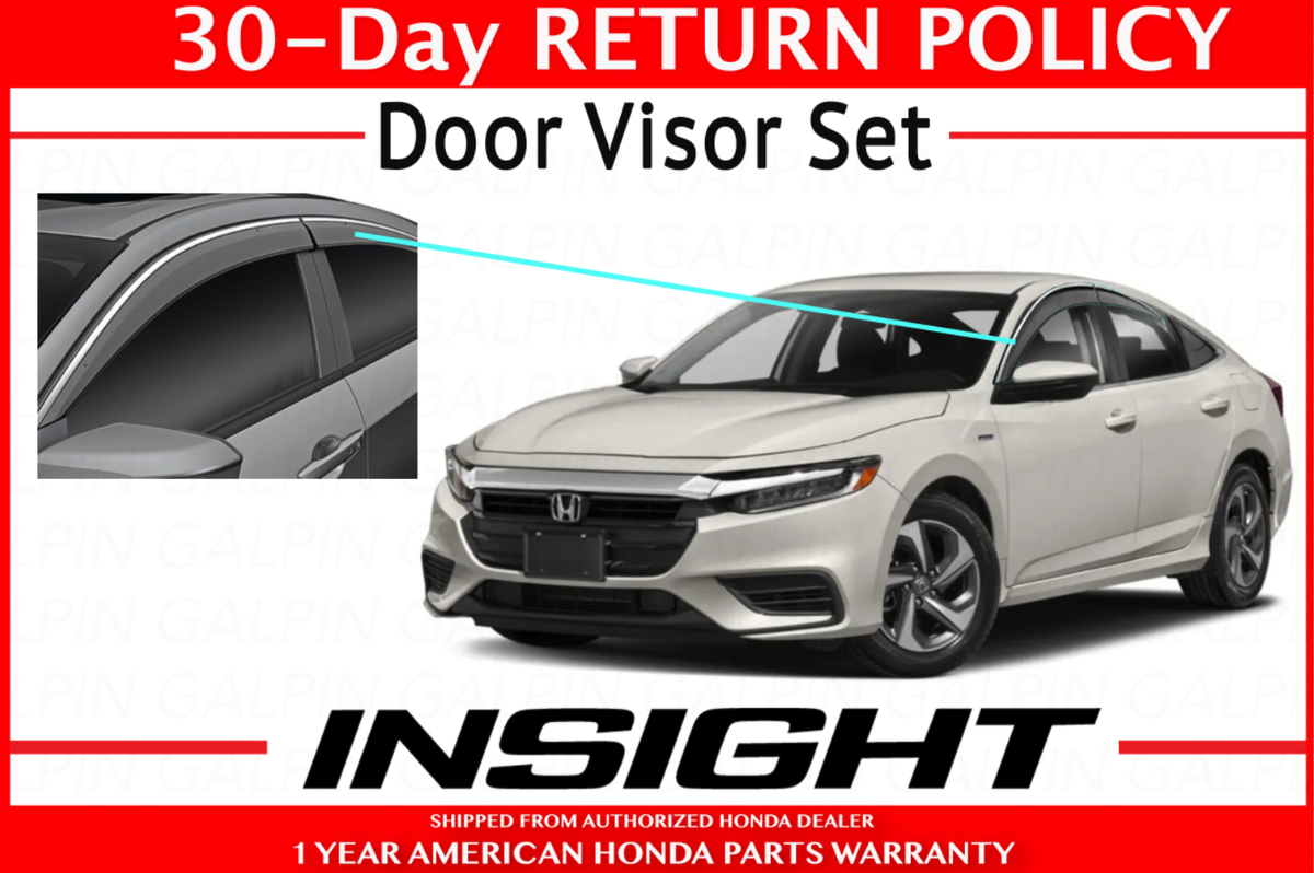 Genuine OEM Honda INSIGHT 4Dr Sedan Door Visor Kit 2019 - 2022