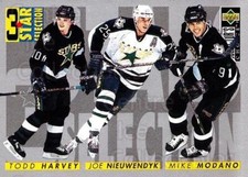 1996-97 Collectors Choice #315 Mike Modano, Joe Nieuwendyk, Todd Harvey