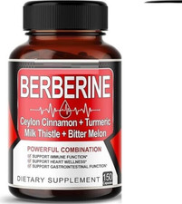 Berberine Complex 13000mg Ceylon Cinnamon 1000mg, Milk Thistle Gymnema 150caps