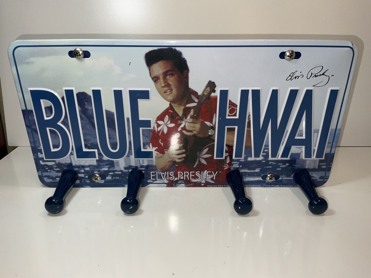Elvis Presley Blue Hawaii License Plate Wall mounted Coat Rack | eBay