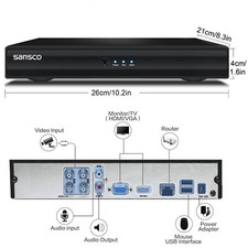 4 Channel CCTV DVR HD 1080N 5in1 Digital Video Recorder for Home Security System