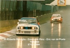 Zdjęcie 13x18 cm ETCC 1988 Pirro-Ravaglia-van de Poele - BMW M3
