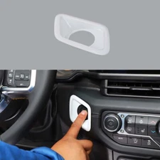 Inner Center Console White Starter Button Bezel Trim For Jeep Wrangler Jl Jt 24+