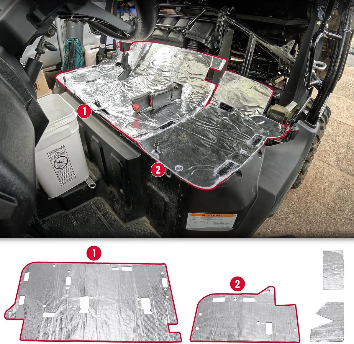 SPARKWHIZ Seat Heat Shield Protect Kit For HONDA PIONEER 1000 1000-5 902482  | eBay