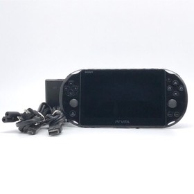 SONY PS Vita PCH-2000 Slim Black Wi-Fi LCD FW:3.70 w/ Charger "Near Mint"