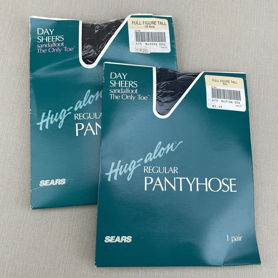 Pantimedias de colección Sears Hug-alon figura completa día alto transparente ~ solo puntera Foto 2 de 4