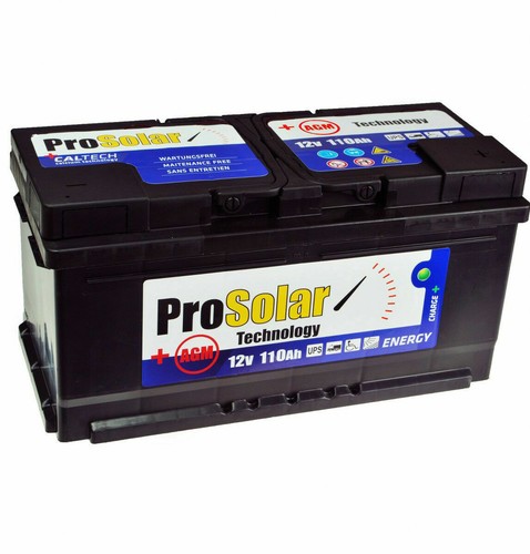 AGM 110Ah Solarbatterie 12V ProSolar Wartungsfrei - Bild 2 von 2