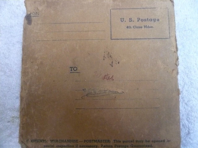 Vintage 1944 WWII Era Drueke & Sons Pocket Chess Original Mail In Box #100 - Image 4 of 4