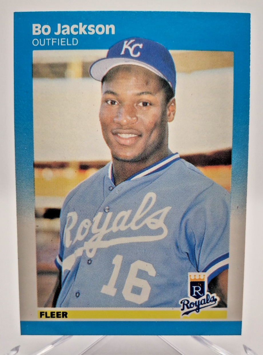 1987 Fleer  Bo Jackson #369 Rookie RC Kansas City Royals 