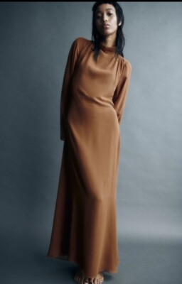 zara mulberry silk dress Zara mulberry Silk Limited Edition Dress Sz S