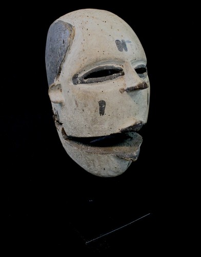 Art Africain African Mask Masque Ogoni "Clap" et Socle sur Mesure - 19 Cms - Photo 1 sur 8