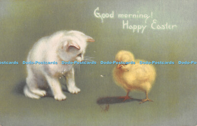 R364901 Good Morning Happy Eastern Katze und Küken Ostern Serie Nr 116