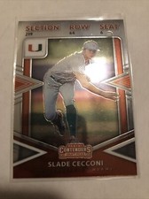 2020 ELITE EXTRA EDITION SLADE CECCONI COLLEGE TICKET HOLO