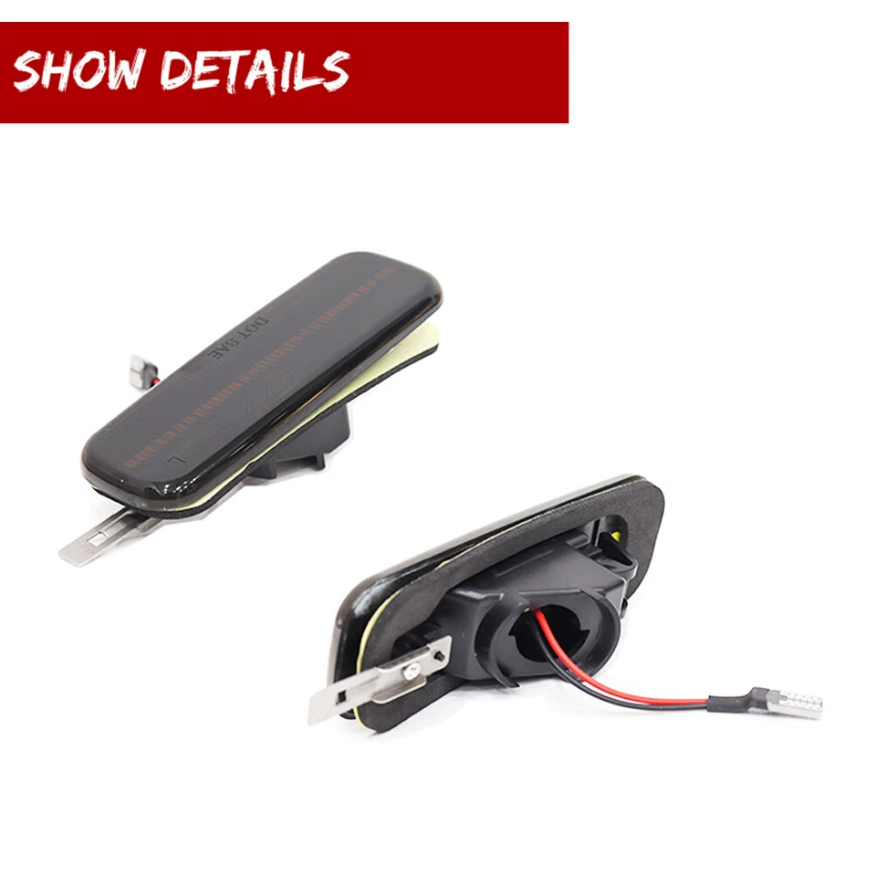 2x Para 89-94 Nissan 240sx Luz Marcadora Lateral Delantera Lámpara 93-97 Lente Humo Altima Foto 4 de 4