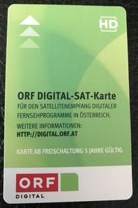 ORF HD SAT Karte, abgelaufen | eBay