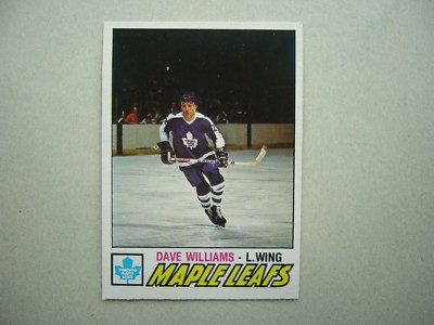 1977/78 O-PEE-CHEE NHL HOCKEY CARD #383 DAVE WILLIAMS EX/NM NM
