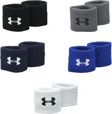 Under Armour Men's 3-inch Performance Wristband (2 Pack)