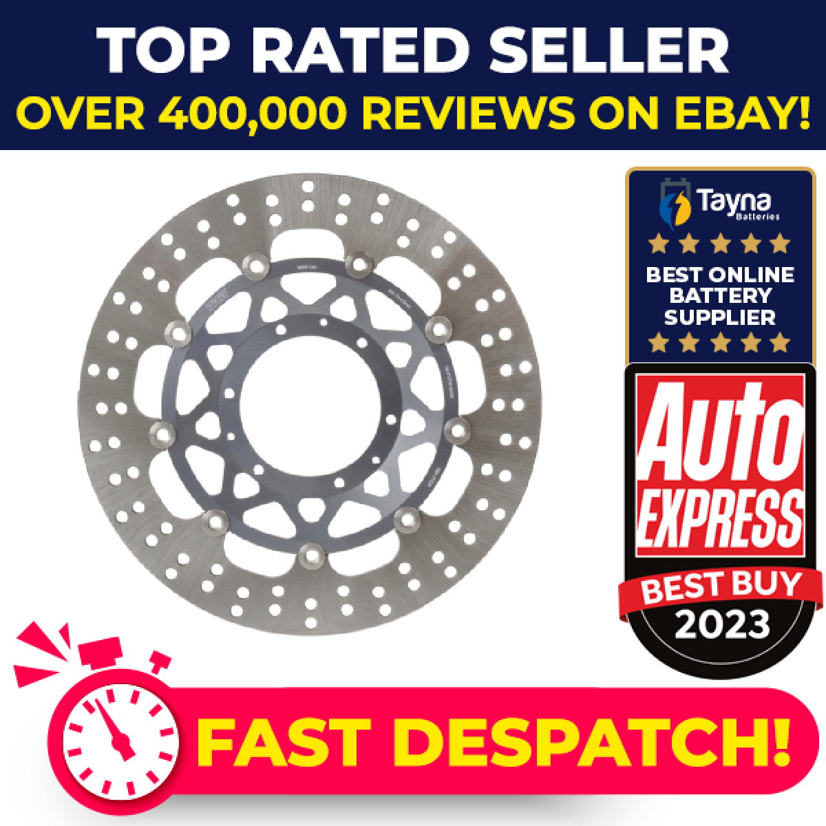 Motorcycle Brake Disc 310mm MSW240 TRW Set Genuine Top Quality Guaranteed New