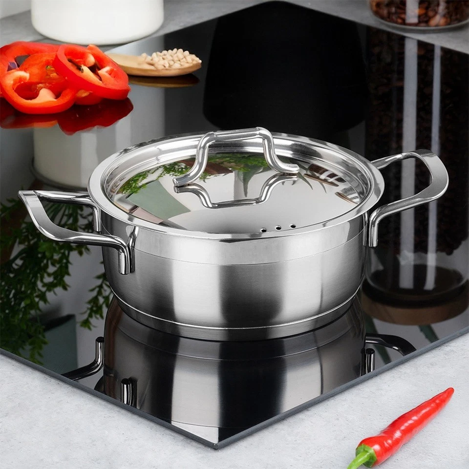 Marmite en acier avec couvercle ANETT 16 cm, 1,2 l - Photo 2/4