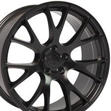 One 20 Inch Black Alloy Wheel For 2026 Dodge Charger 5x115 20x10 I26h