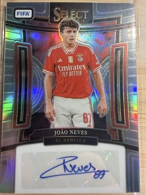 Joao Neves 2023-24 Panini Select FIFA Silver Signatures Auto Autograph Benfica