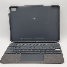 Logitech Folio Touch iPad Keyboard Case   Graphite 920-009952  READ 