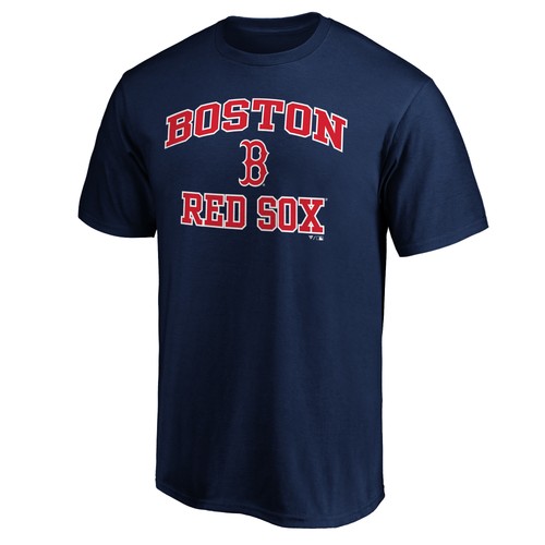 Men's Navy Boston Red Sox Heart & Soul T-Shirt - Foto 2 di 3