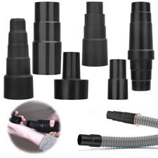 6pcs Universal Vacuum Hose Adapter Kit 33mm 35mm 38mm Vacuum Hose Connector Abs