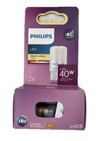 2X Philips Led Stiftsockellampe 3,7W = 40W G9 Matt 470Lm Warm 2700K Licht Ø16Mm