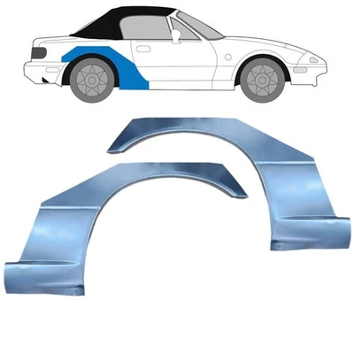 Für Mazda MX 5 NA 1989-1998 Hinten Kotflügel Radlauf Reparaturblech  / Paar - Bild 1 von 2