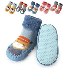 1 Pair Anti-slip Non Skid Baby Floor Socks Kids Boys Girls Toddler Ankle Sock