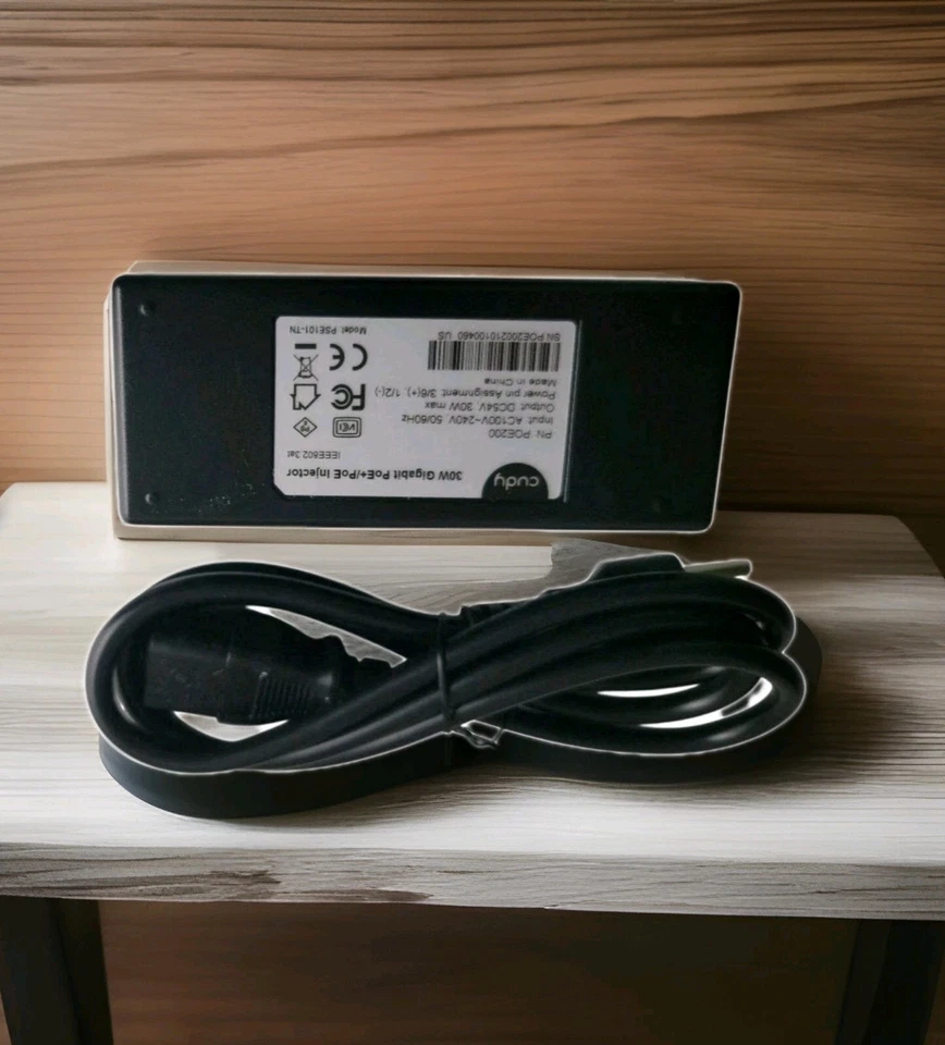 Cudy New 30W Gigabit PoE Injector Adapter, 30W 10/100/1000Mbps RJ-45, IEEE - Image 3 of 4