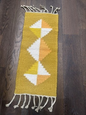 Weaver Signed Maseru Kingdom Of Lesotho Pure Mohair Vintage Weaving  Handmade