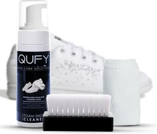 QUFY Sneaker Cleaner Kit Shoe Fabric, Leather Premium 3in1, Blue 
