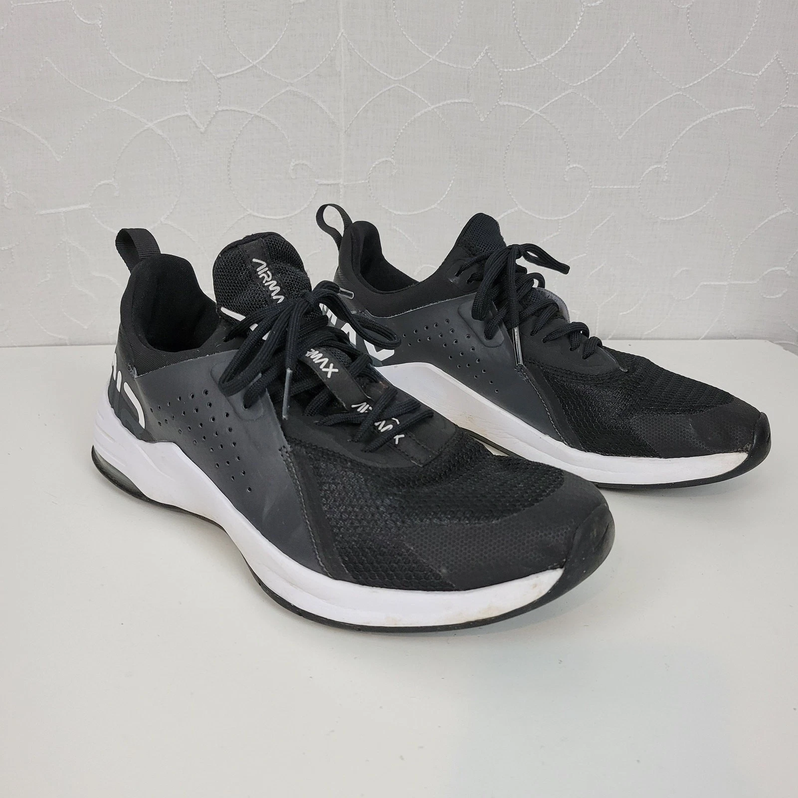 Nike Air Max Bella TR3 Scarpe Donna 10 Nero Piatto Peltro Allenamento CJ0842 004