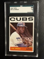 1964 TOPPS #29 LOU BROCK SGC 7 NM CHICAGO CUBS