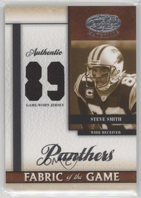 2008 Leaf Certified Materials Jersey Number 37/89 Steve Smith #FOG-121 2r5