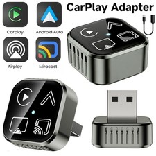 Carplay Adapter Wired to Wireless CarPlay Android Auto Mirror Link NEW 2/4-IN-1