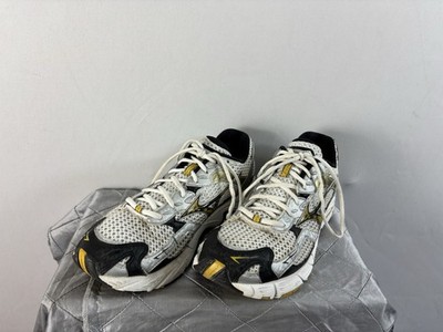 Mizuno Wave Rider 10 8KN-74250 White Yellow Running Shoes Mens 10.5