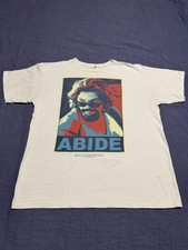 The Big Lebowski Movie Promo T-Shirt - L - White Limited Edition The Dude Abide