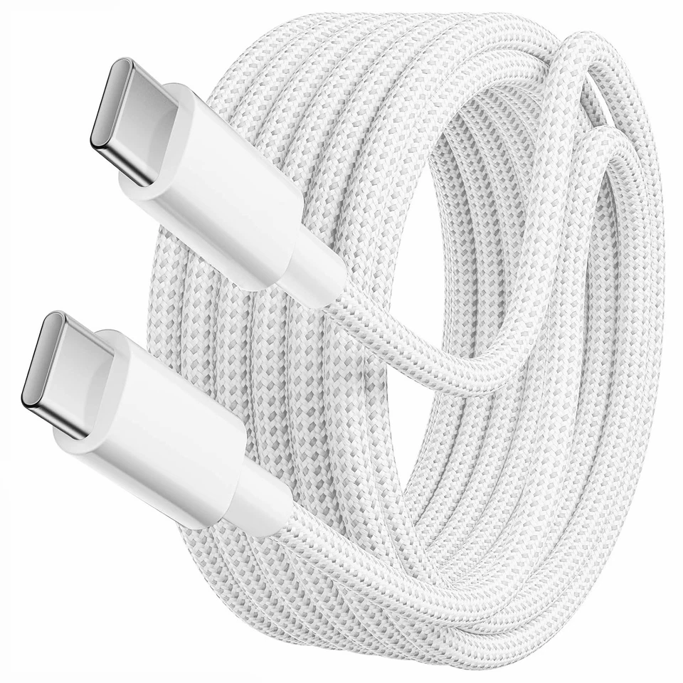 iPhone 15 16 17 Air Pro Max USB-C to C Cable PD Fast Charger Type C Cord 60W lot - Image 4 of 4