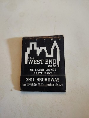 West End Cafe Match Book