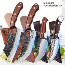 6-Piece High Carbon Stainless Steel Kitchen Knife Set for Cooking