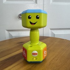 Fisher Price Laugh and Learn Countin  Reps Dumbbell Baby Learning Toy
