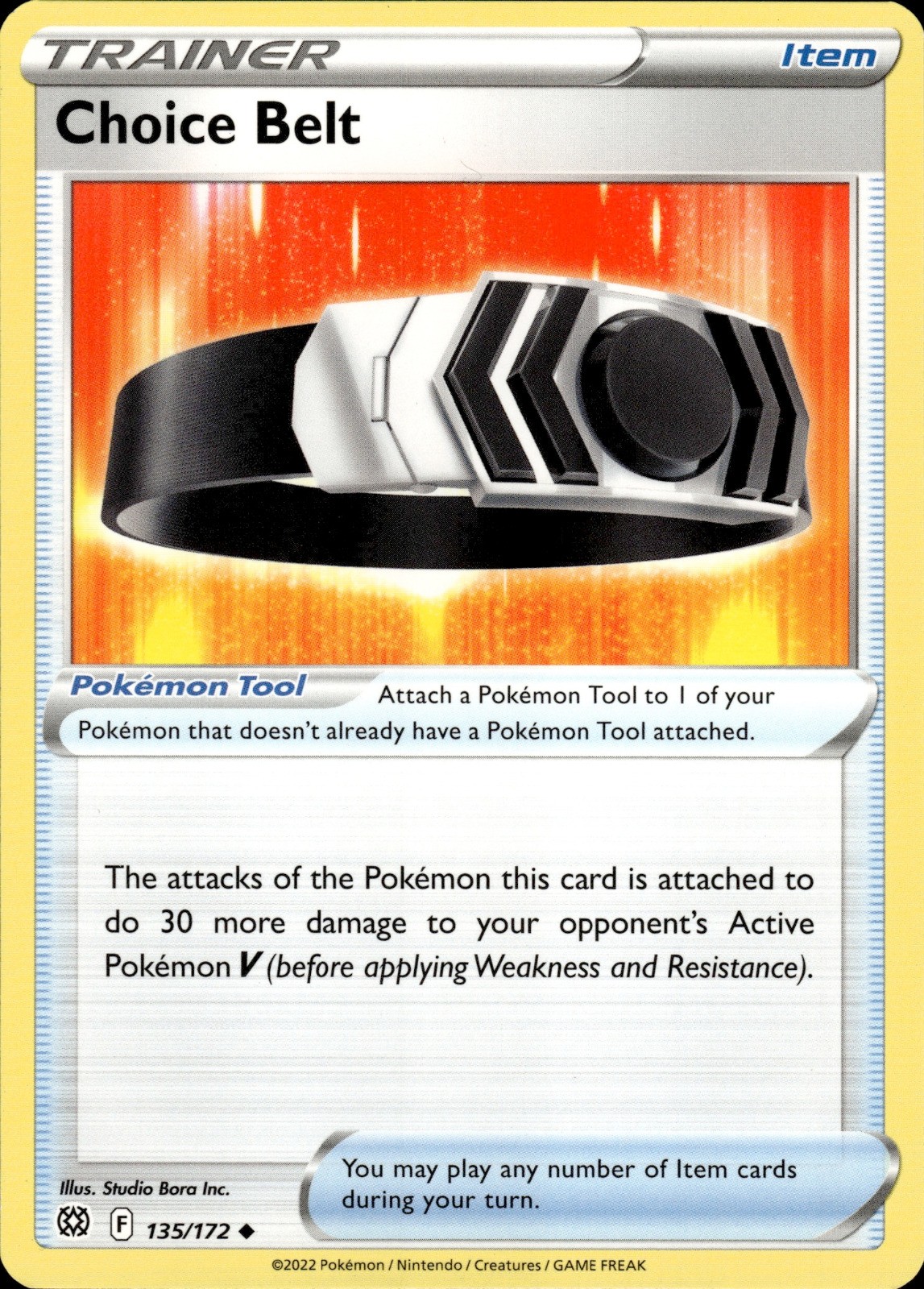 Pokemon TCG Card Choice Belt 135/172