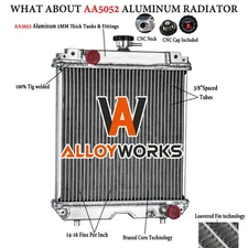 Aluminum Radiator For Kubota U25S  U25-3S Excavator #RB411-42300,RA411-42300 RB