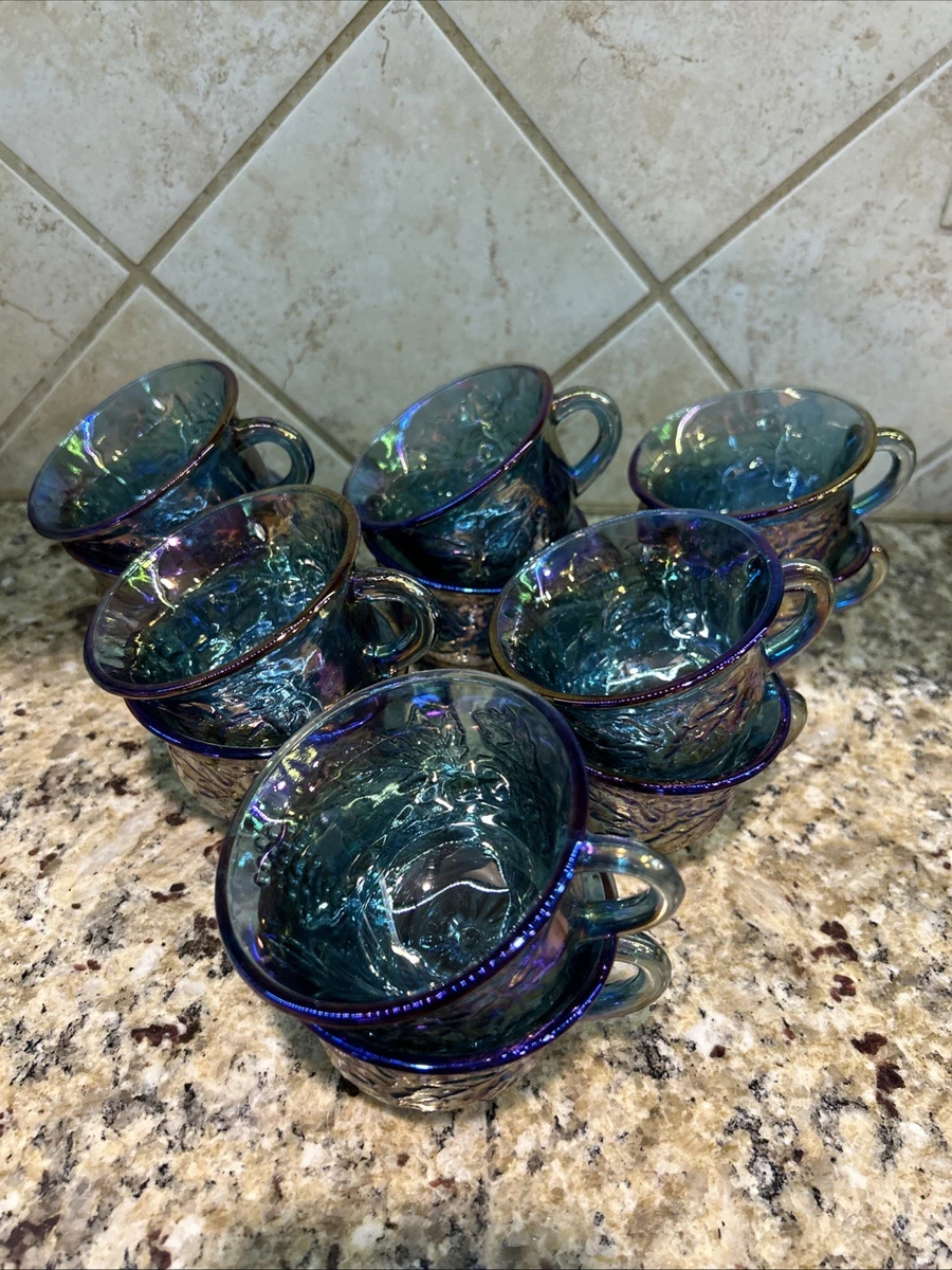 Carnival Glass Punch Cups In Vintage Imperial Carnival Glass for