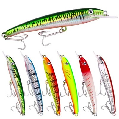 5pcs Big Fishing Lures 19cm 16cm 28g ABS Hard Bait Minnow Crankbaits Sea Fishing